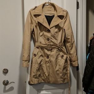 Calvin Klein hooded trench coat